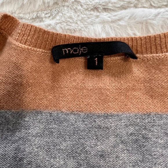 MAJE COLOR BLOCK CARDIGAN - Picture 6 of 8